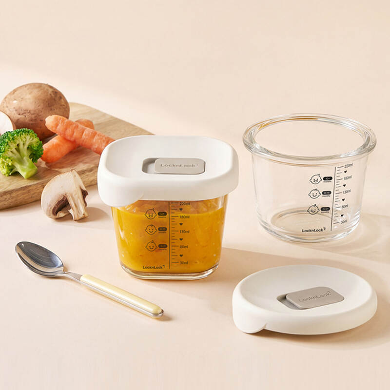 Combo 3 hộp thủy tinh đựng thức ăn cho b&eacute; nhiều dung t&iacute;ch image number null